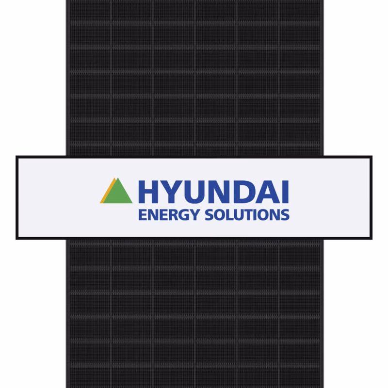 Hyundai HiT 460Wp täysmusta lasi-lasi-rakenne -aurinkopaneeli